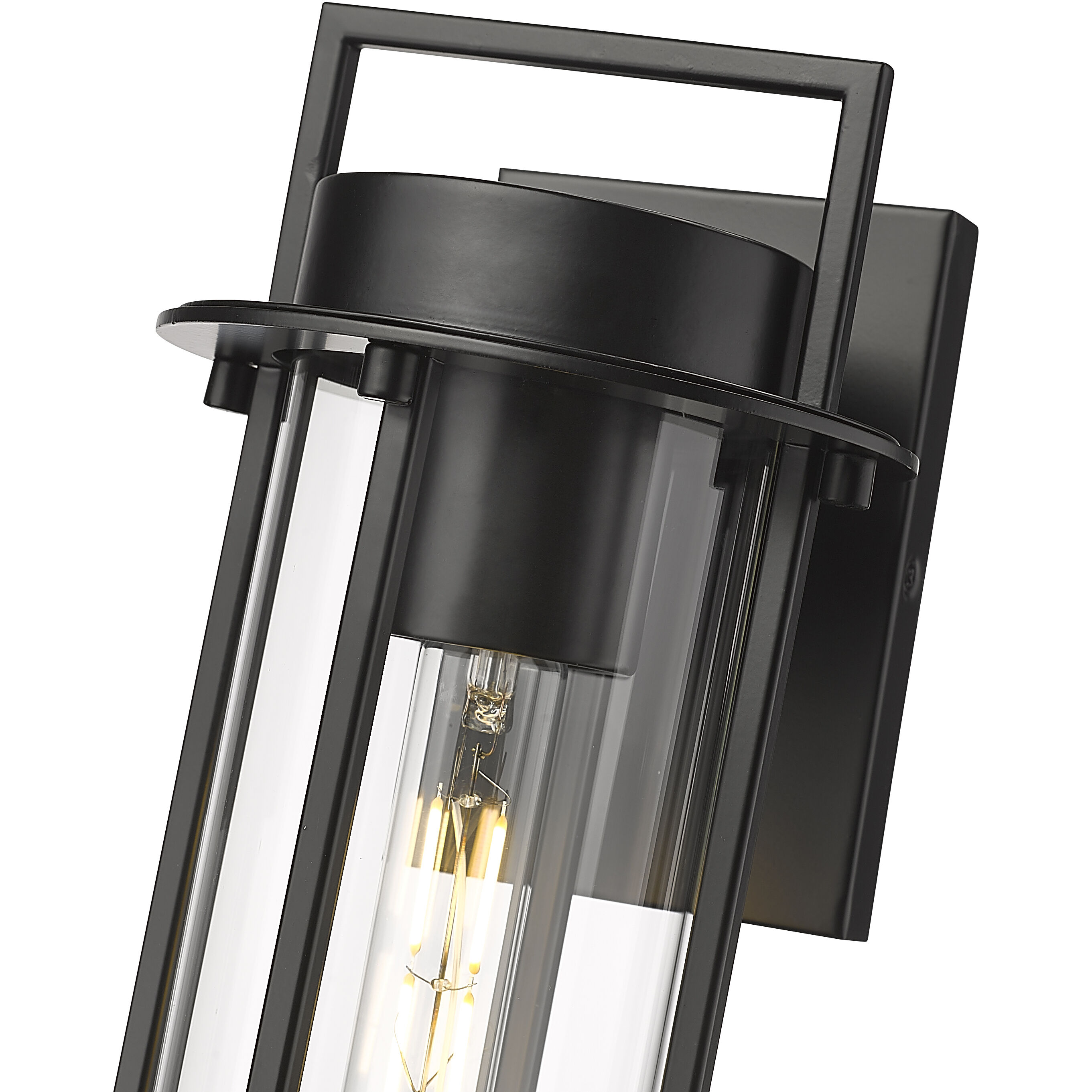 Russell 1 Light 14 inch Powder Coated Black Outdoor Wall Sconce